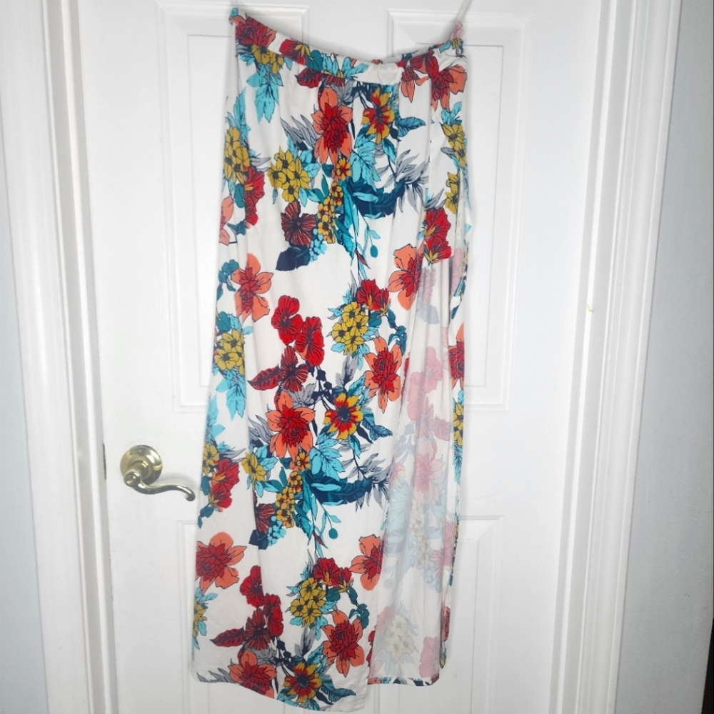 Long maxi skort